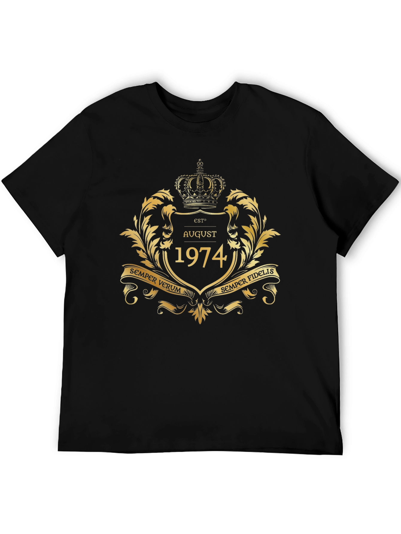 August 1974 T-Shirt Crown Design