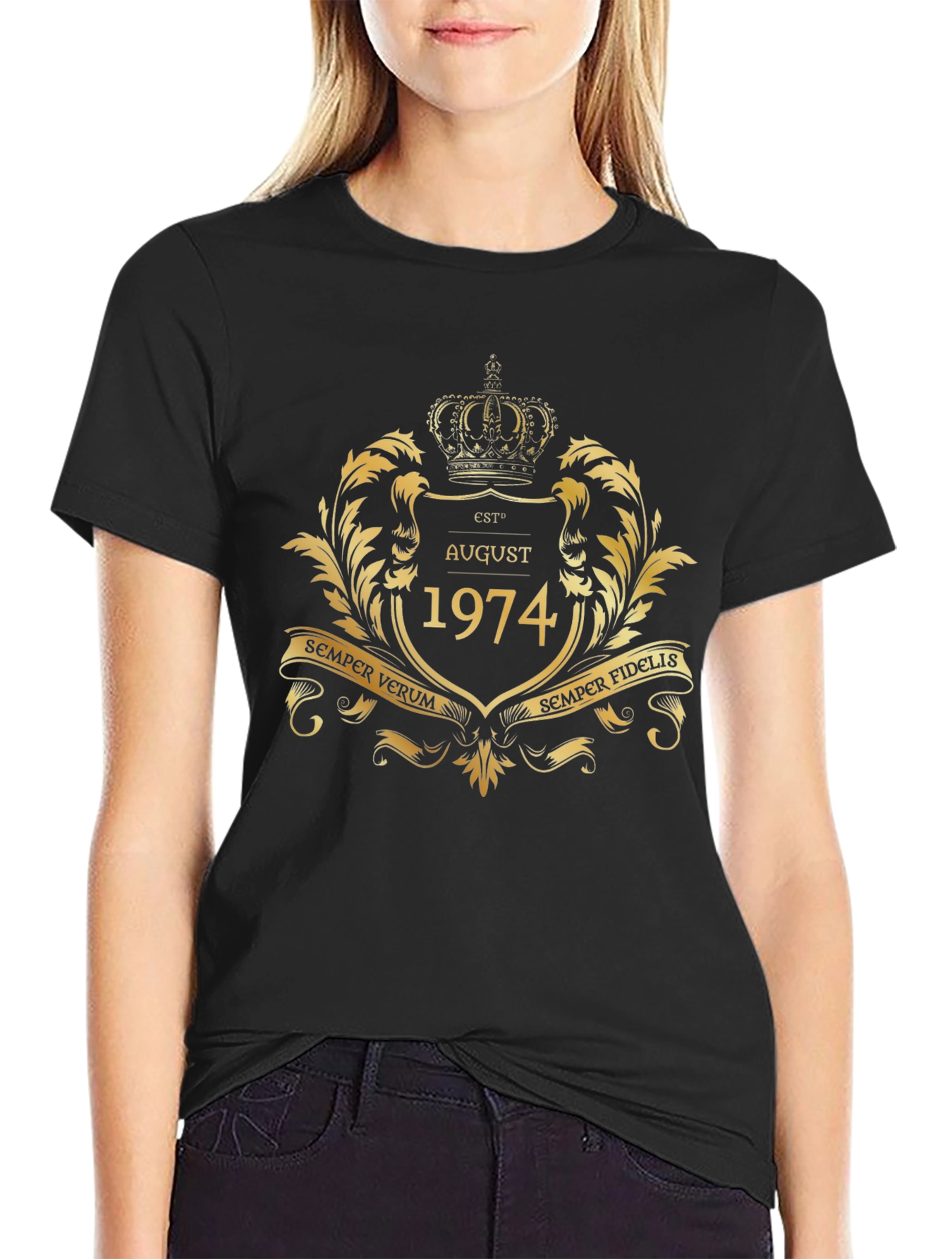 August 1974 T-Shirt Crown Design