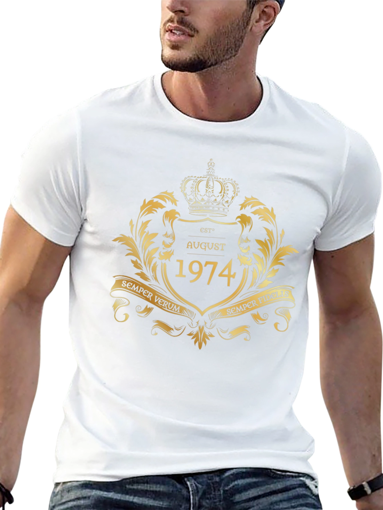 August 1974 T-Shirt Crown Design