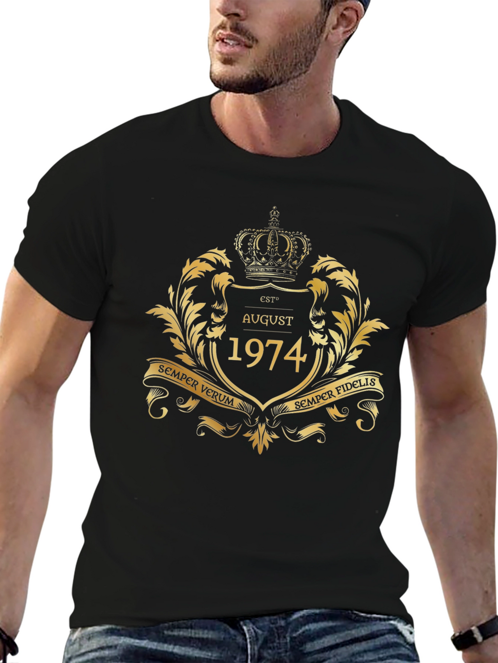August 1974 T-Shirt Crown Design