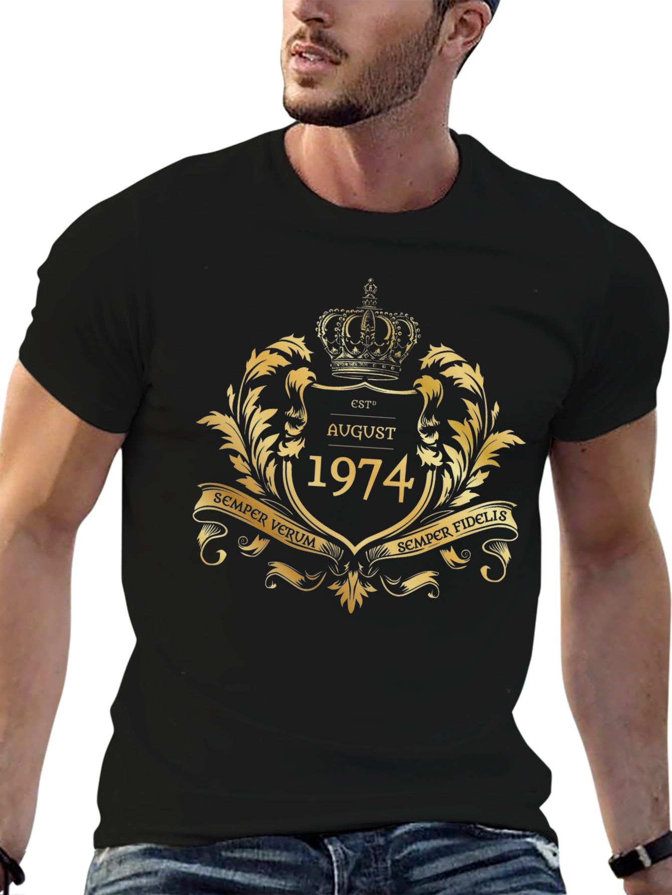 August 1974 T-Shirt Crown Design