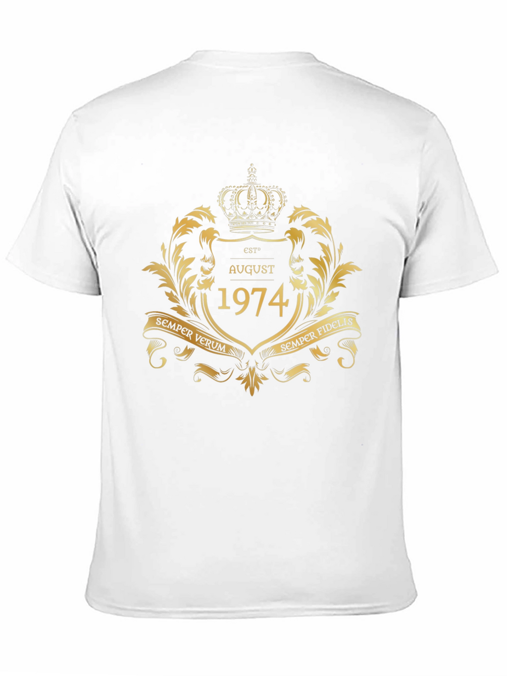 August 1974 T-Shirt Crown Design