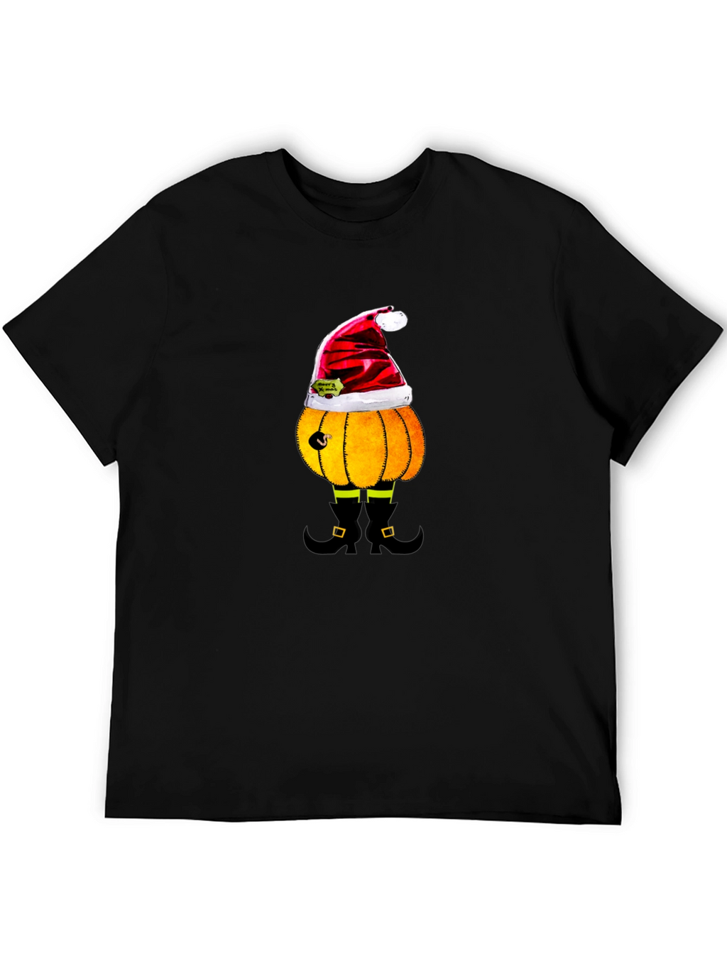 Festive Pumpkin Santa T-Shirt