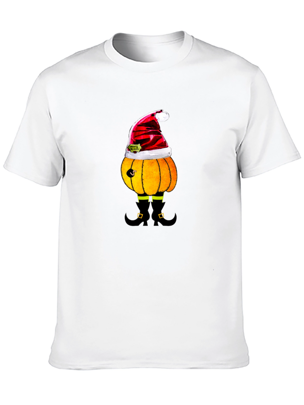 Festive Pumpkin Santa T-Shirt