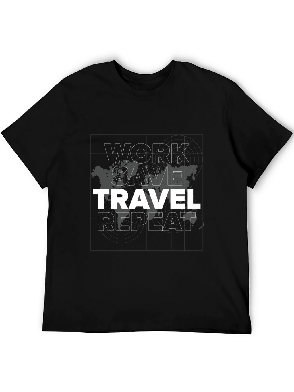 Work Save Travel Repeat Graphic Tee