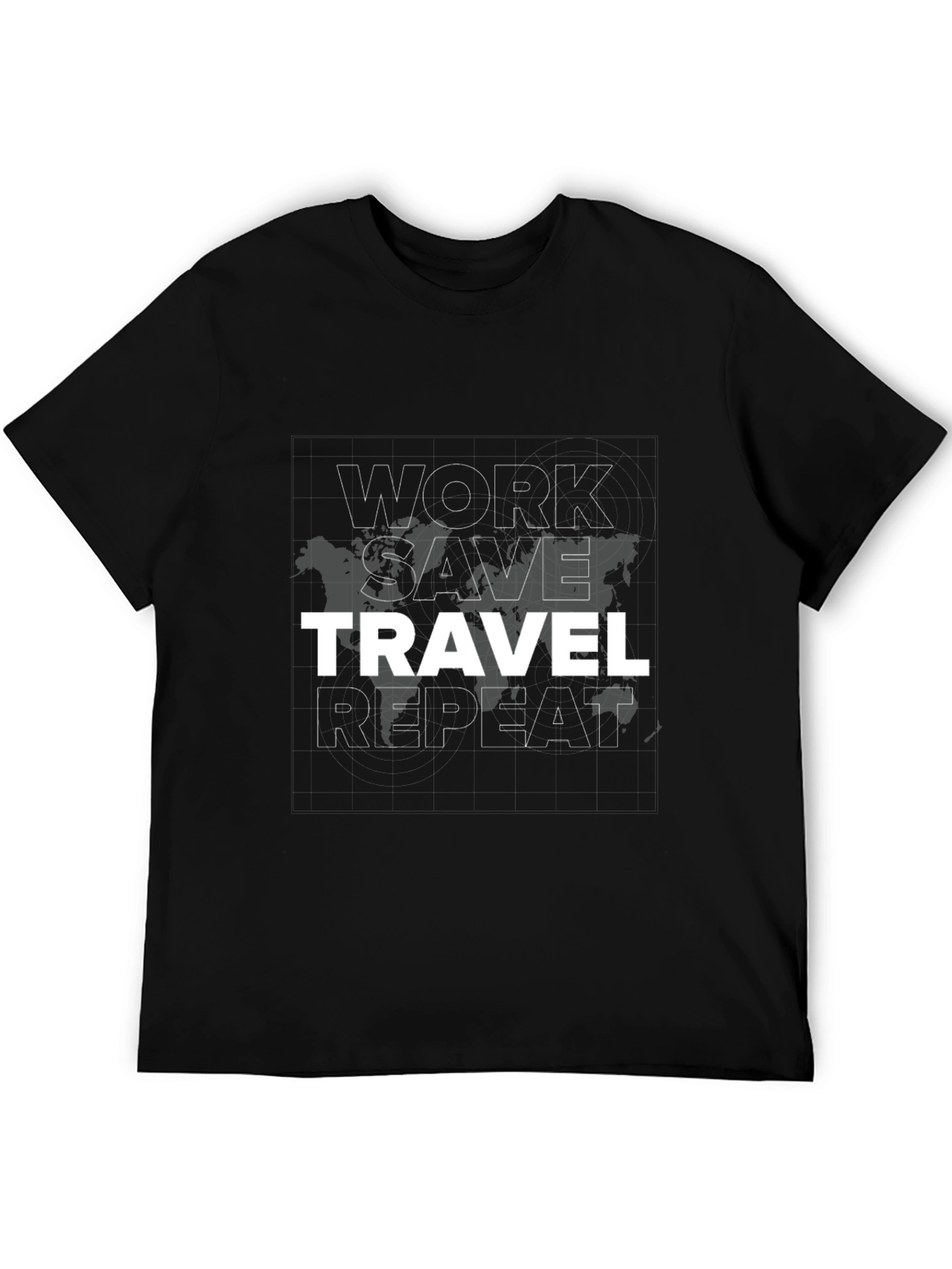 Work Save Travel Repeat Graphic Tee