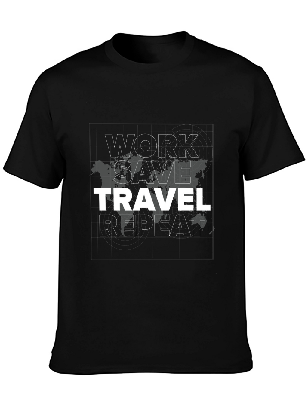 Work Save Travel Repeat Graphic Tee