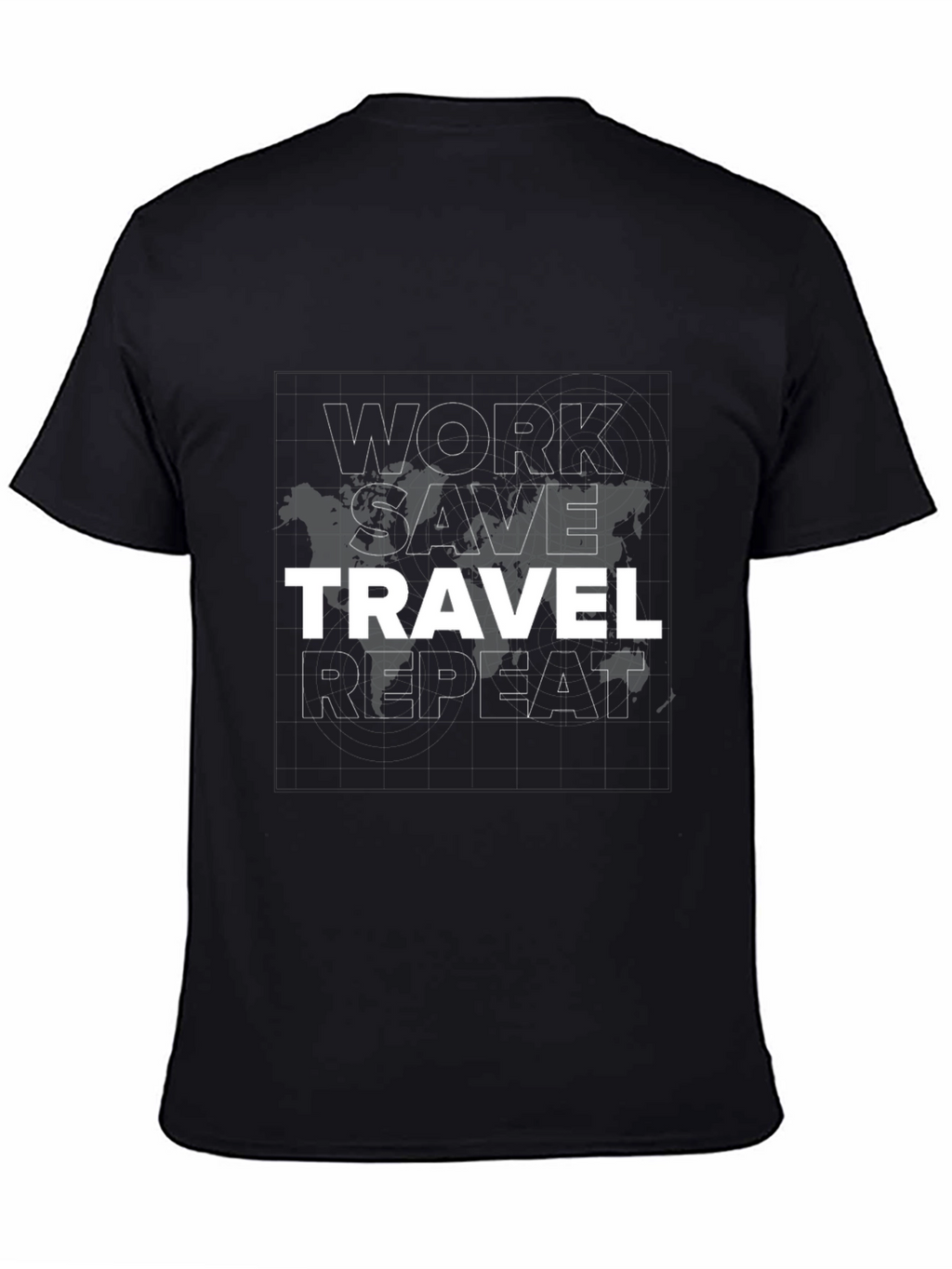 Work Save Travel Repeat Graphic Tee