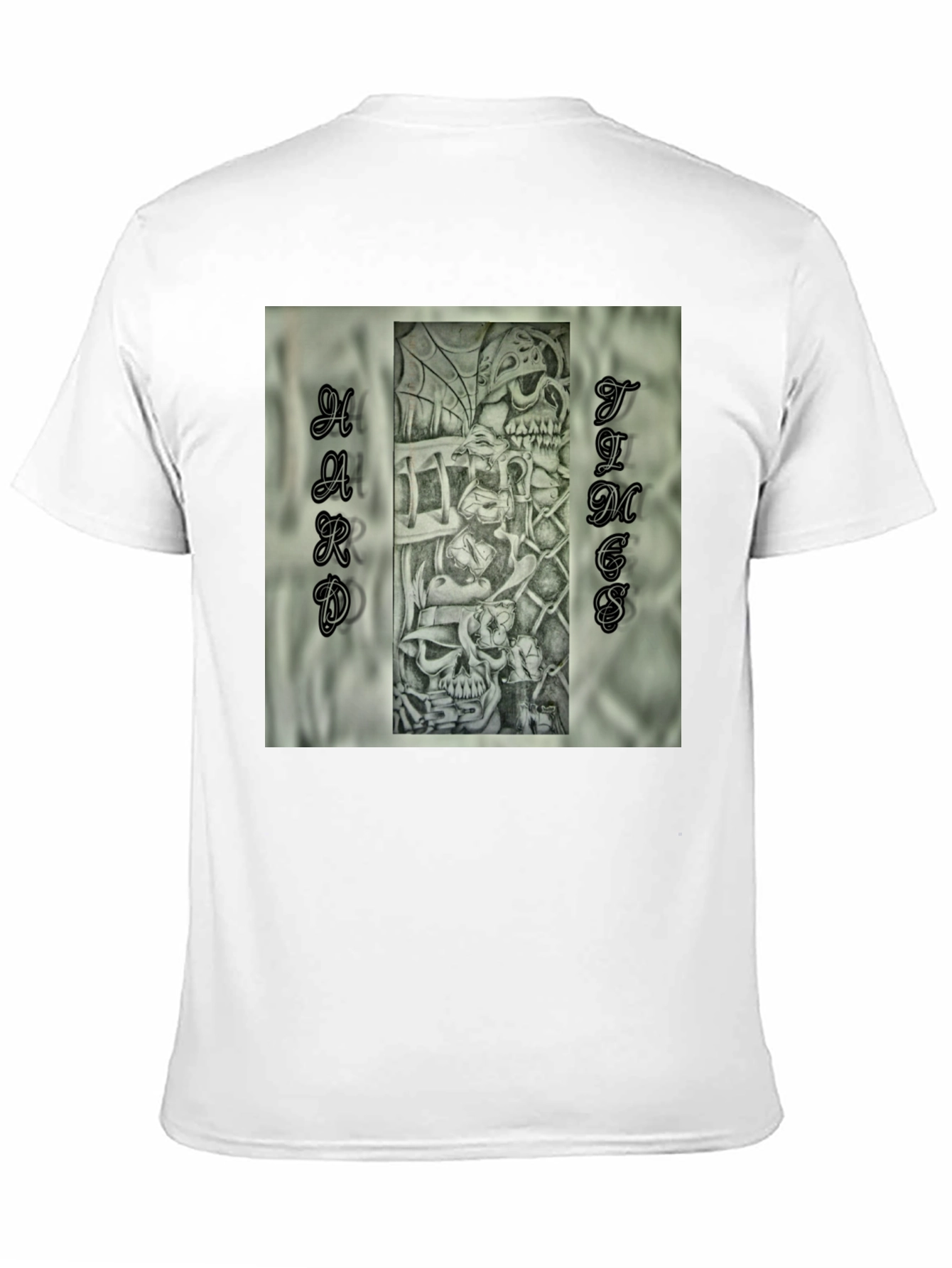 Hard Times Graphic Print Black T-Shirt