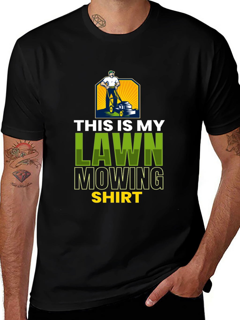 Lawn Mowing Shirt - Novelty Graphic Tee