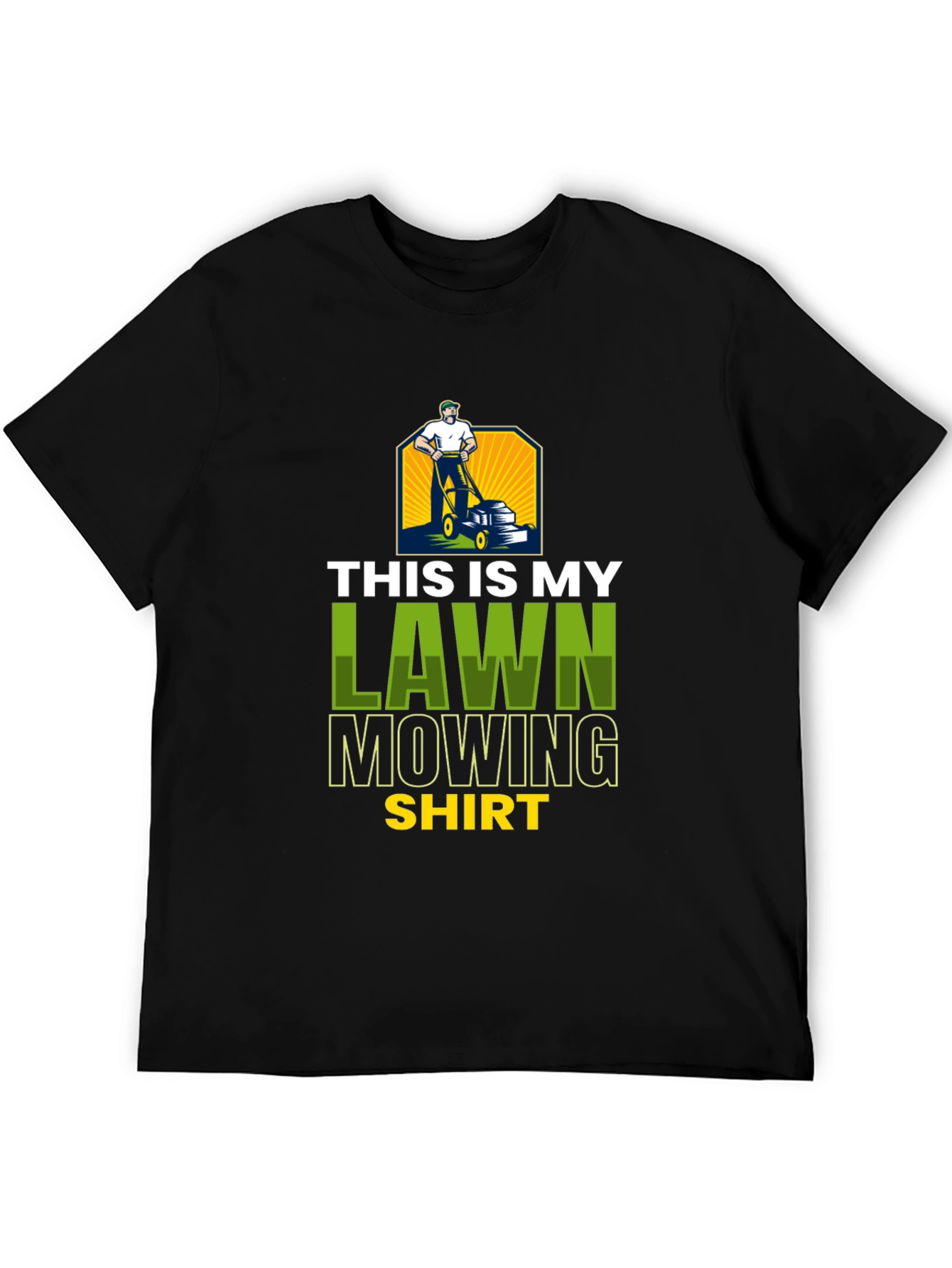 Lawn Mowing Shirt - Novelty Graphic Tee