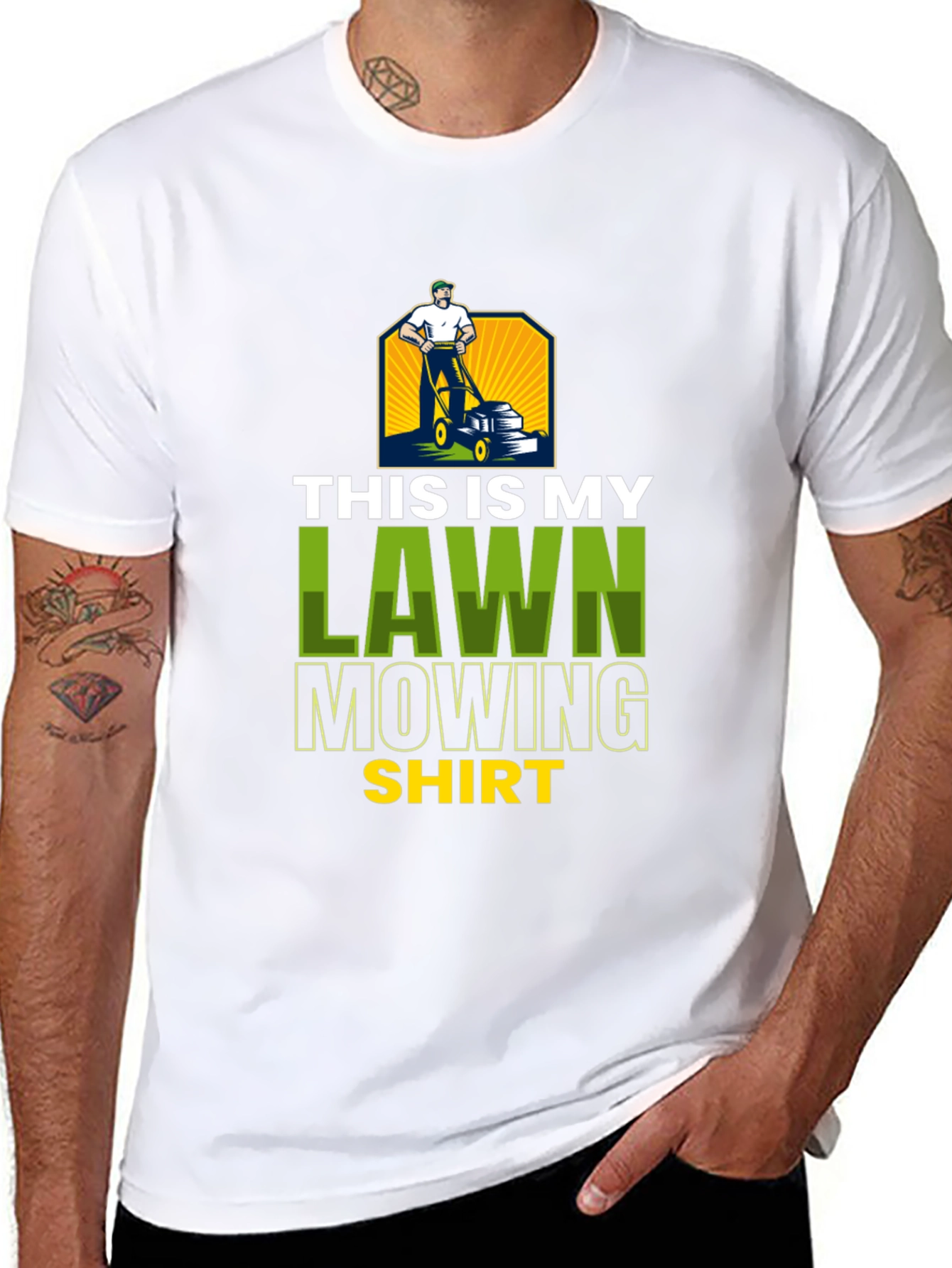 Lawn Mowing Shirt - Novelty Graphic Tee