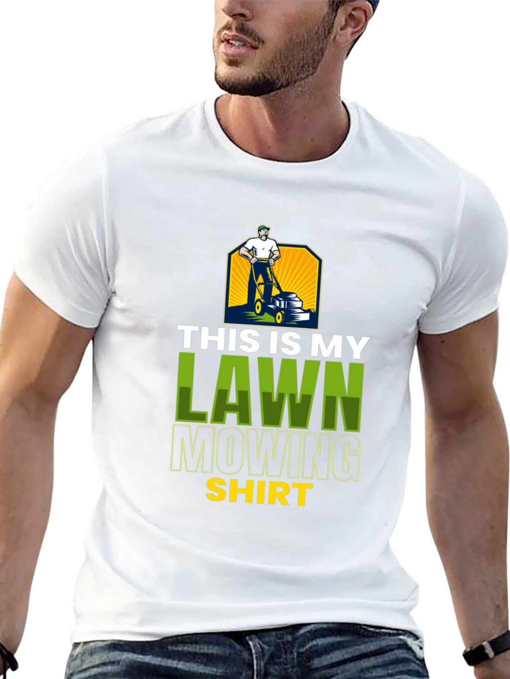 Lawn Mowing Shirt - Novelty Graphic Tee