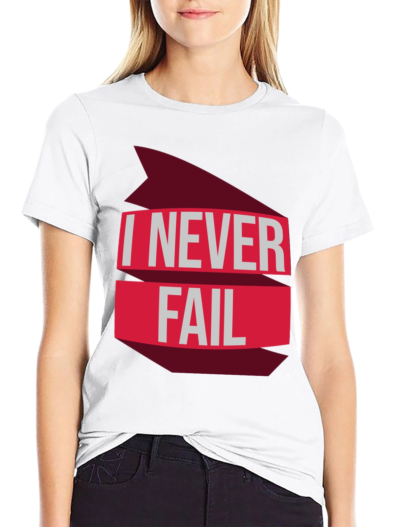 I Never Fail Graphic T-Shirt - Motivational Tee
