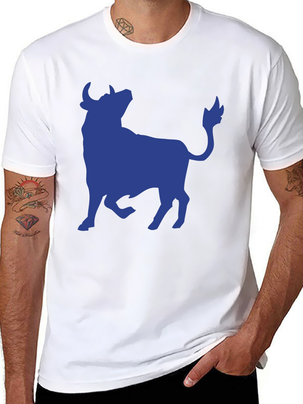 Blue Bull Graphic Tee - Mens Black T-Shirt