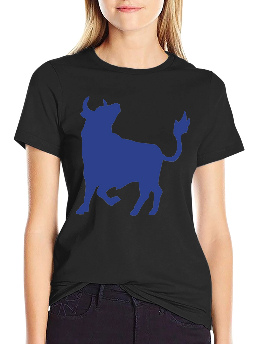 Blue Bull Graphic Tee - Mens Black T-Shirt