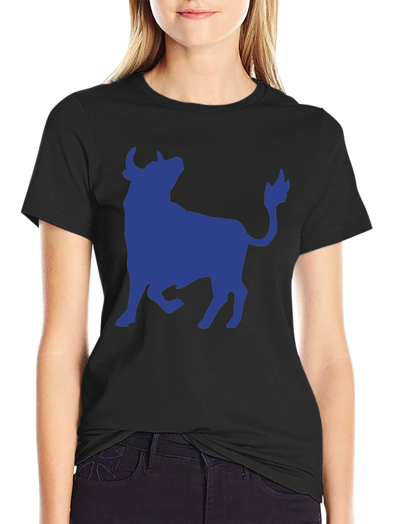 Blue Bull Graphic Tee - Mens Black T-Shirt