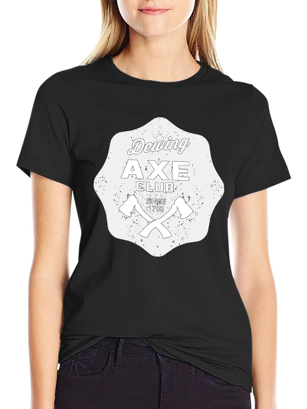 Dewing Axe Club Black Graphic T-Shirt