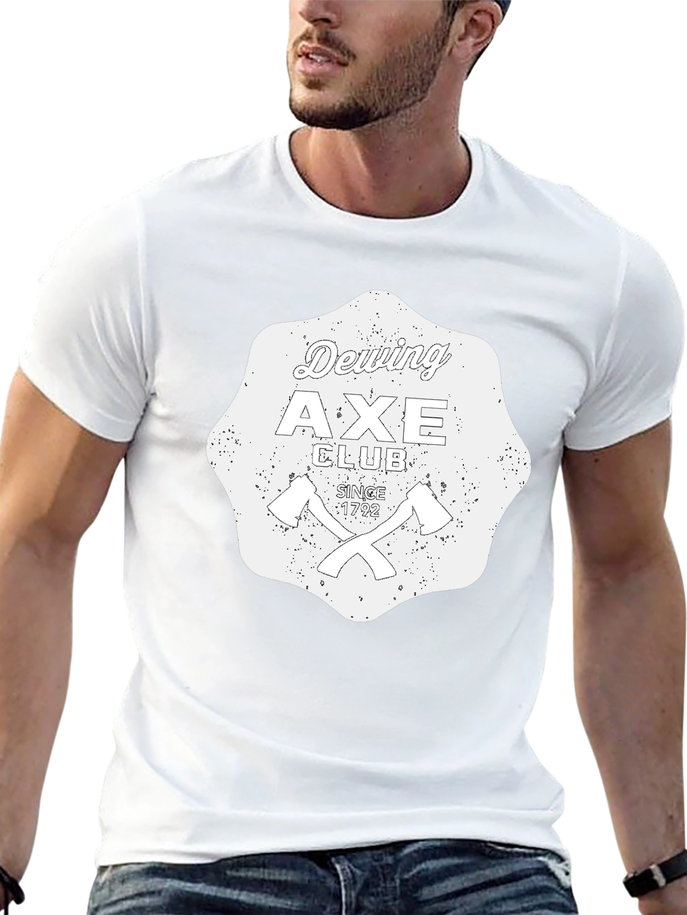Dewing Axe Club Black Graphic T-Shirt