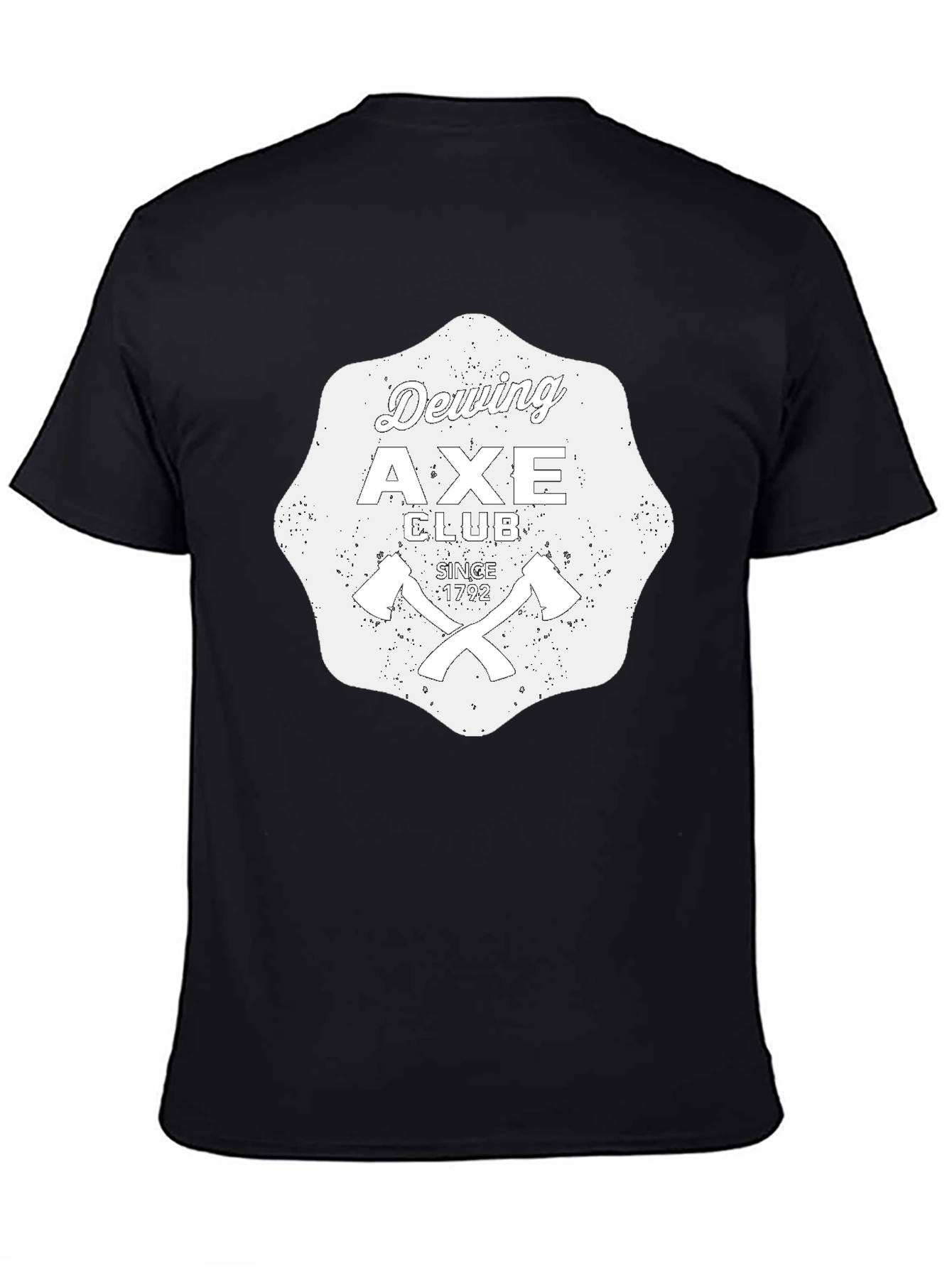 Dewing Axe Club Black Graphic T-Shirt
