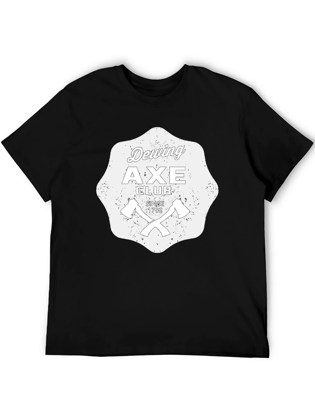 Dewing Axe Club Black Graphic T-Shirt