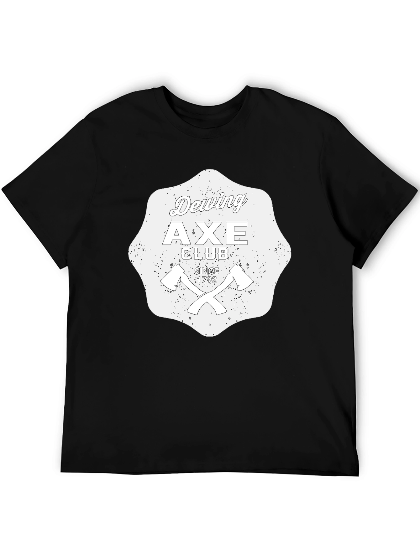 Dewing Axe Club Black Graphic T-Shirt