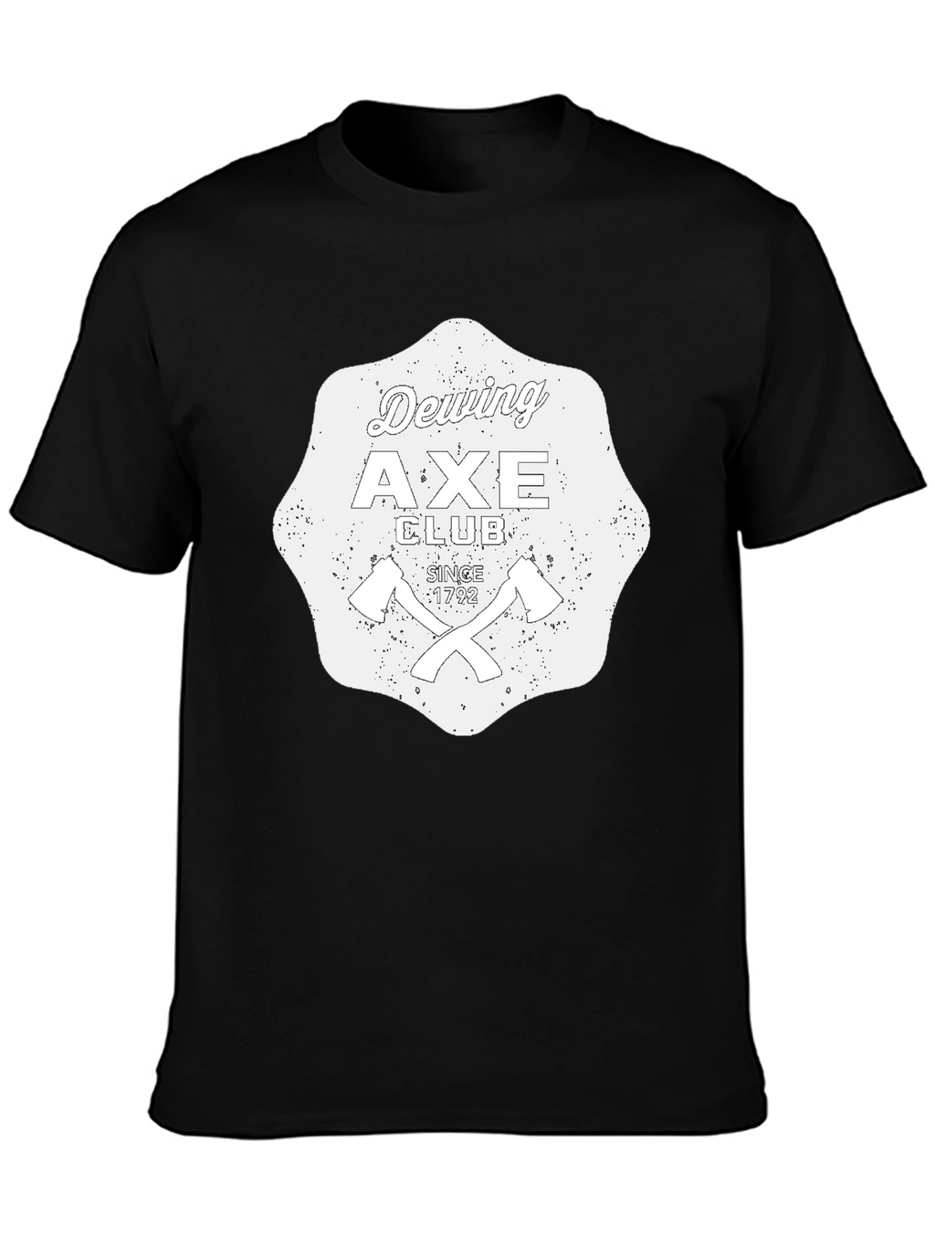 Dewing Axe Club Black Graphic T-Shirt