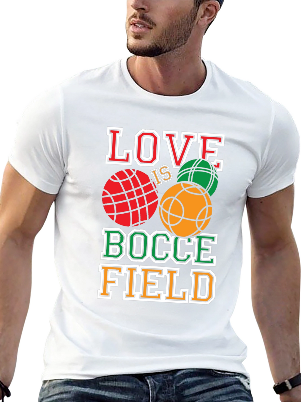 Love is Bocce Field T-Shirt