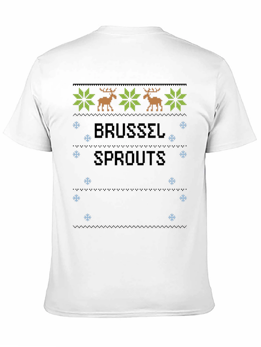 Brussels Sprouts Ugly Christmas Sweater Style T-Shirt