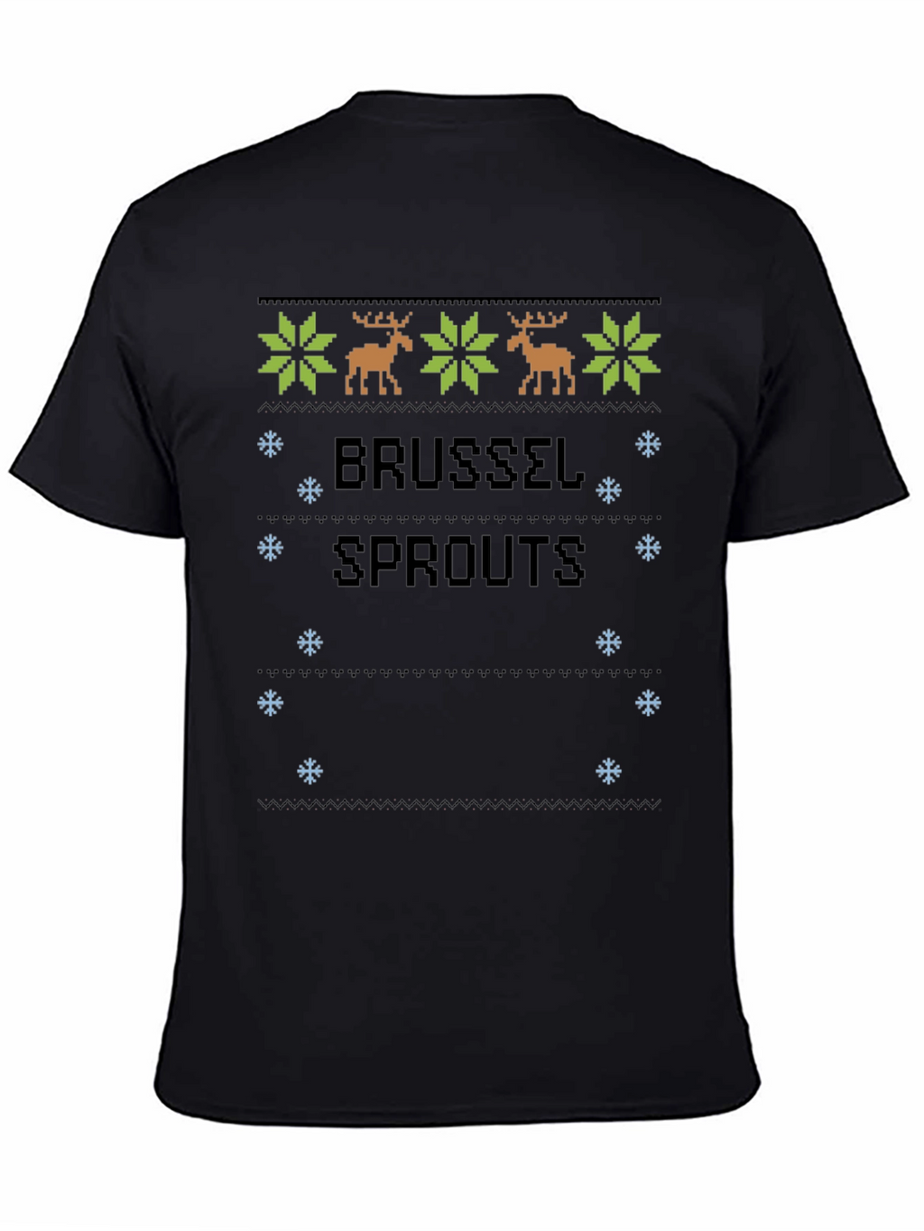 Brussels Sprouts Ugly Christmas Sweater Style T-Shirt