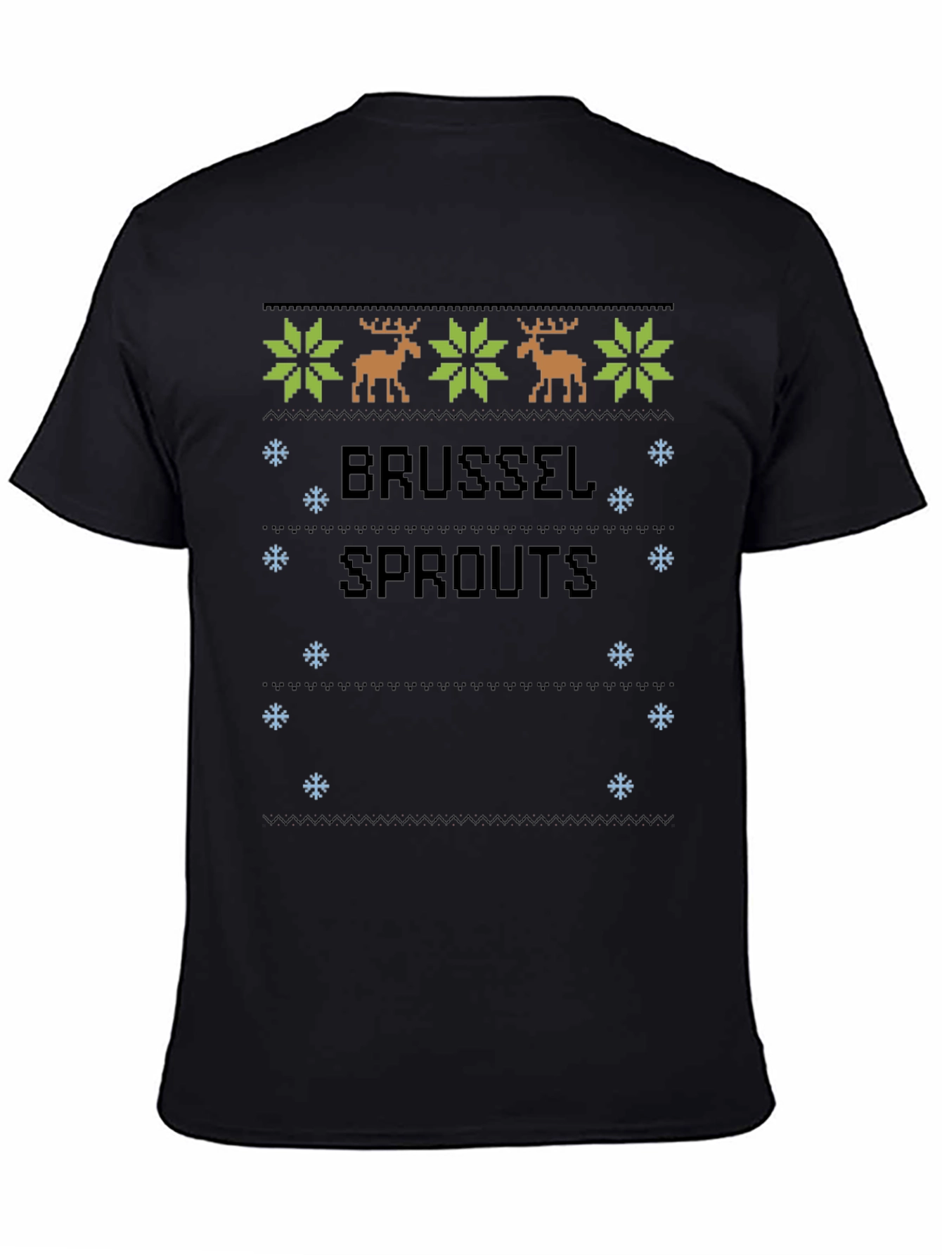 Brussels Sprouts Ugly Christmas Sweater Style T-Shirt