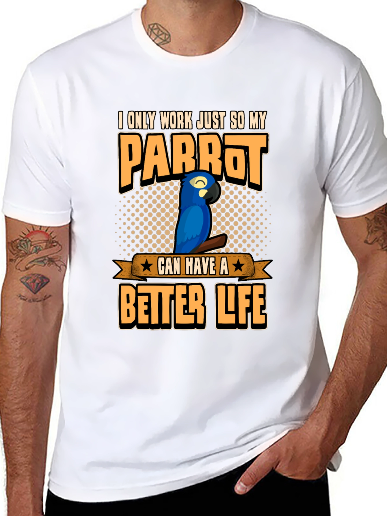 Parrot Lover Graphic T-Shirt
