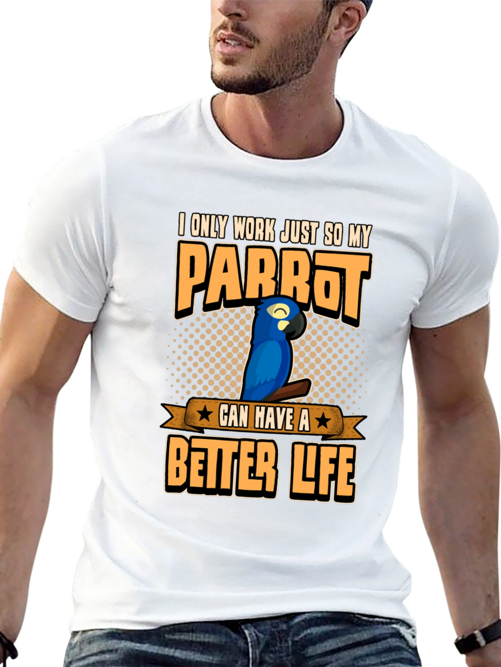 Parrot Lover Graphic T-Shirt