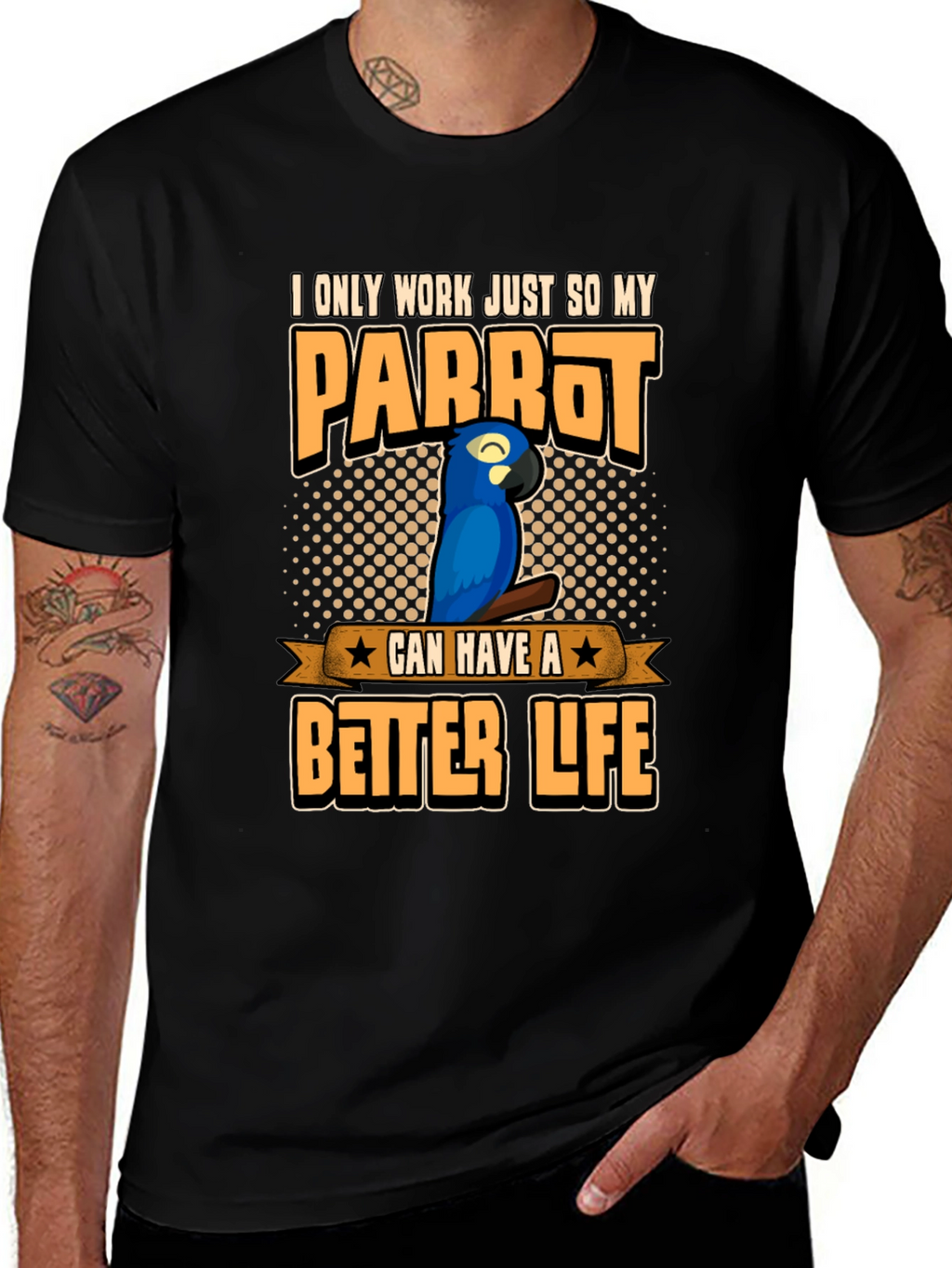 Parrot Lover Graphic T-Shirt