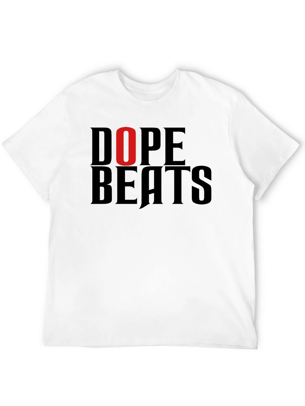 Dope Beats Graphic Tee - Mens Black Cotton T-Shirt
