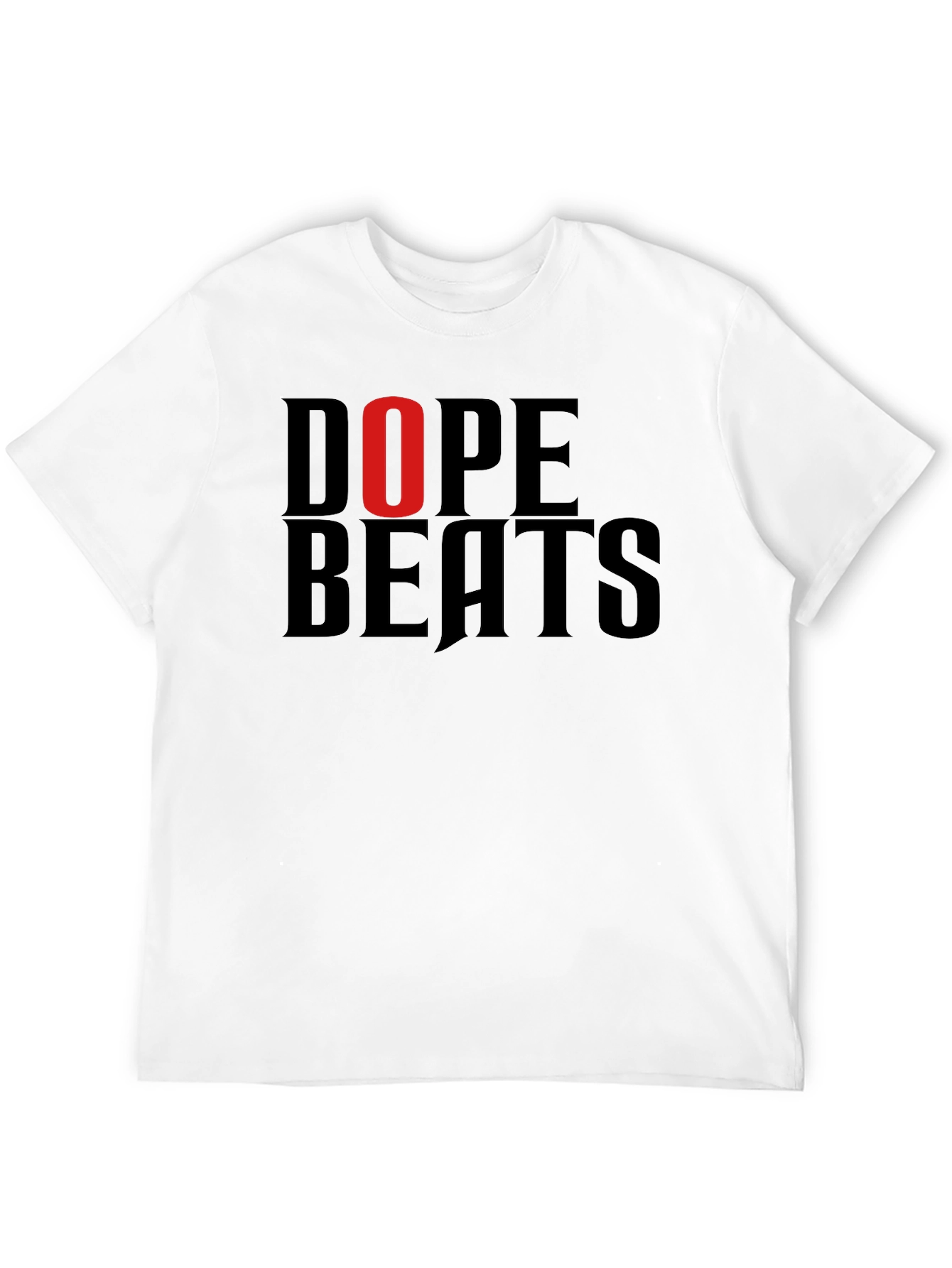 Dope Beats Graphic Tee - Mens Black Cotton T-Shirt