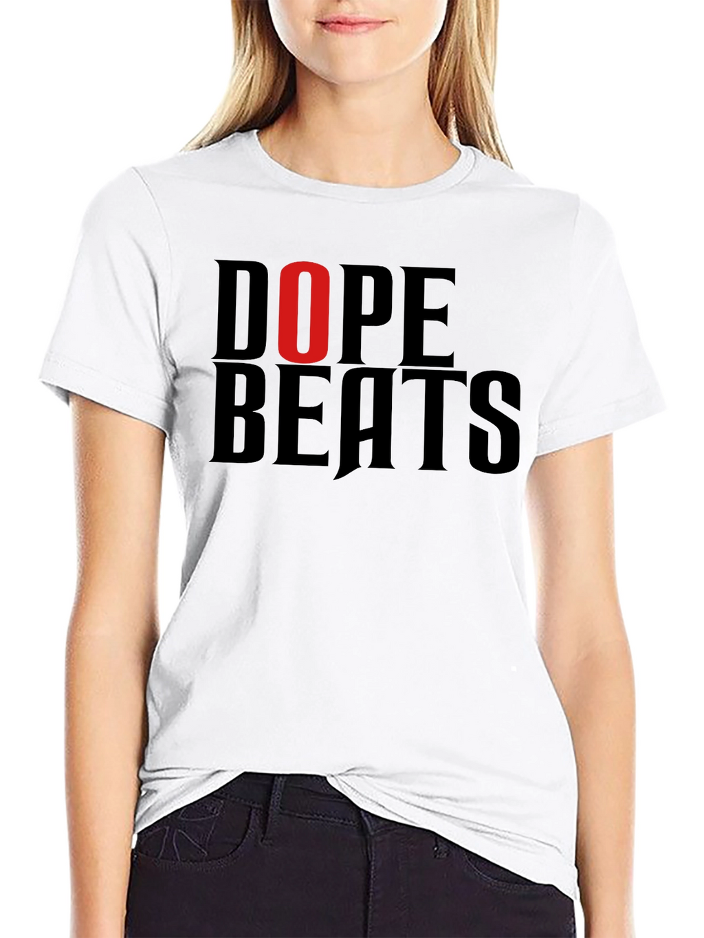 Dope Beats Graphic Tee - Mens Black Cotton T-Shirt