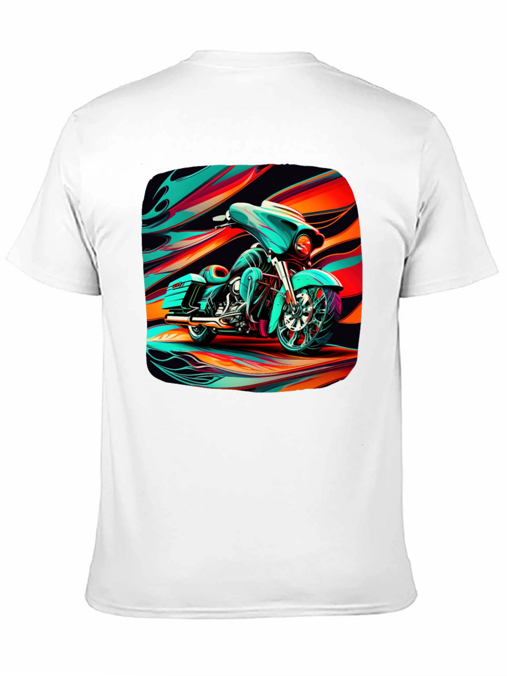 Motorcycle Graphic Black T-Shirt