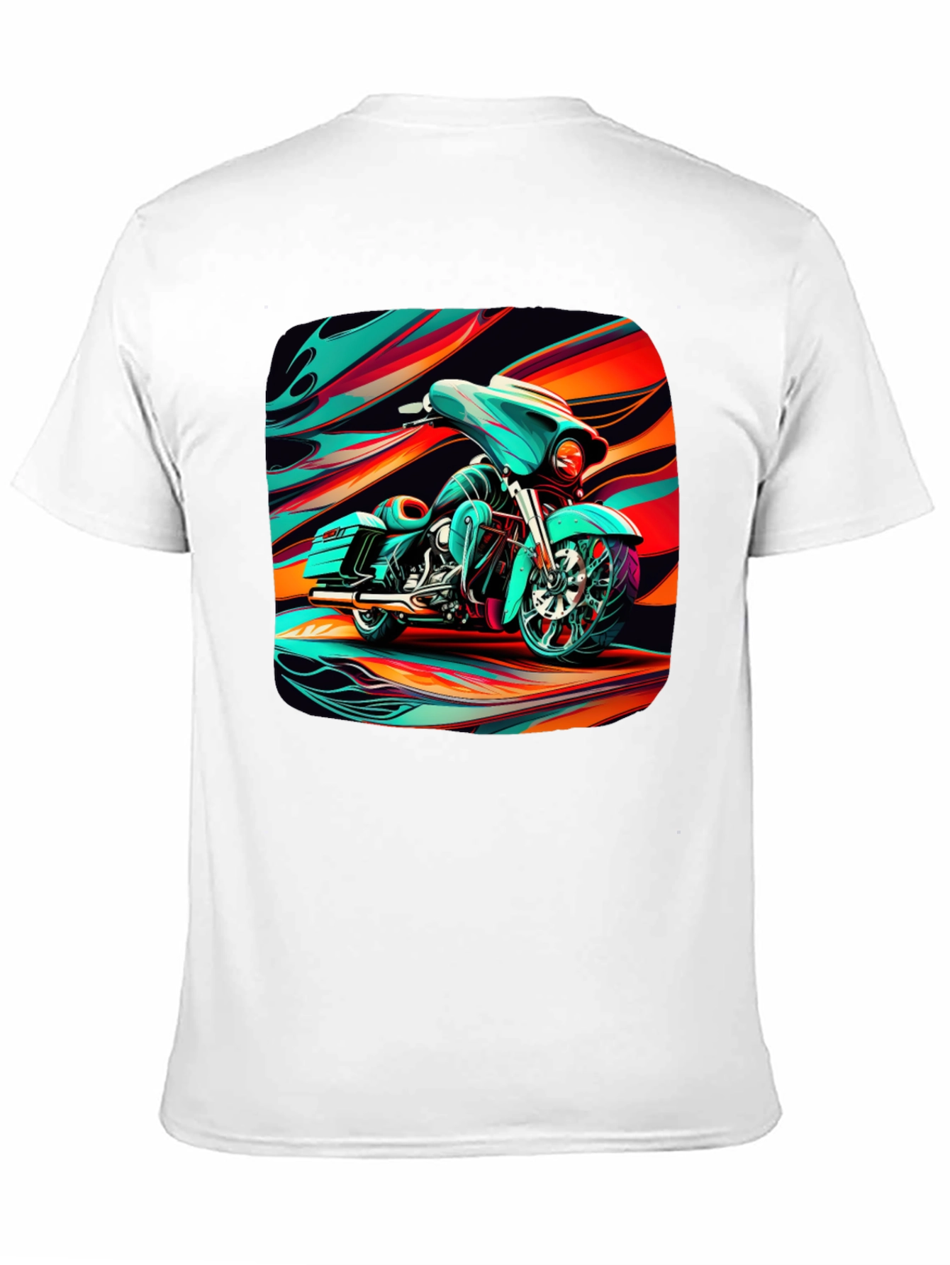 Motorcycle Graphic Black T-Shirt
