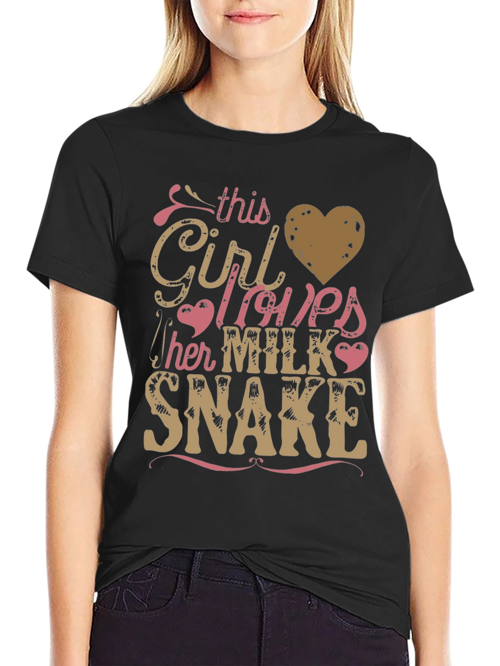 Girl Loves Milk Snake T-Shirt