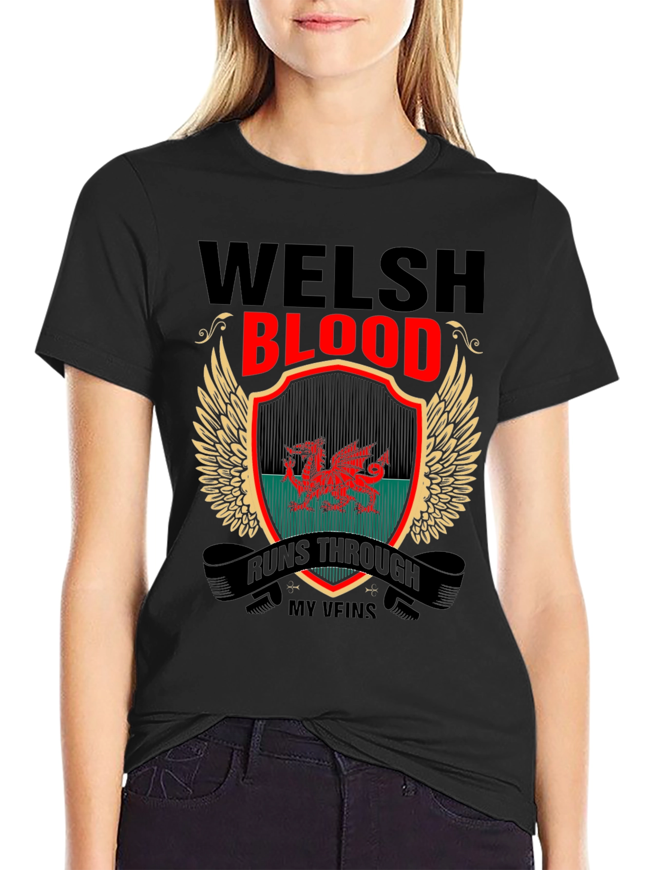 Welsh Blood Runs Through My Veins T-Shirt