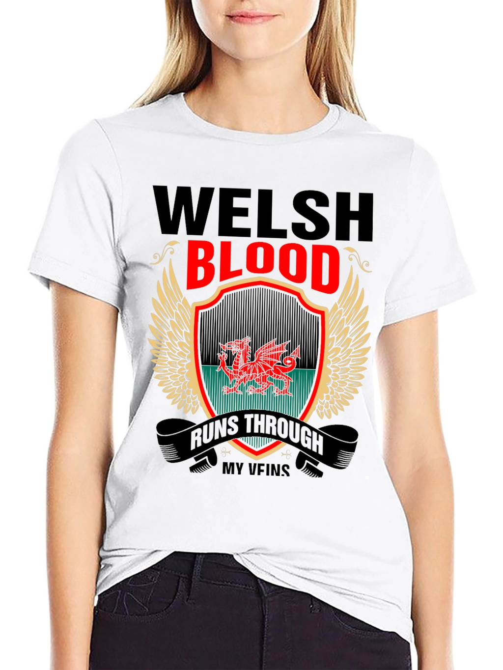 Welsh Blood Runs Through My Veins T-Shirt