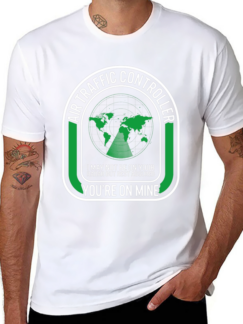 Air Traffic Controller Radar Graphic T-Shirt