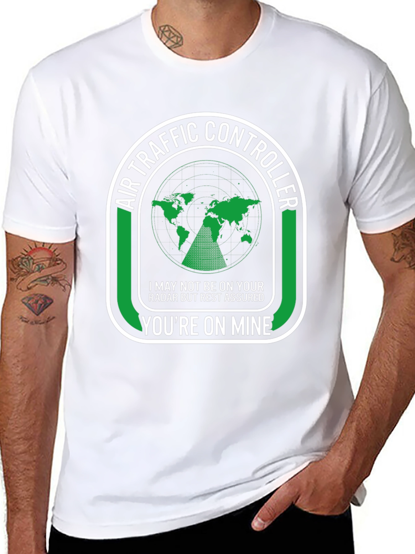 Air Traffic Controller Radar Graphic T-Shirt