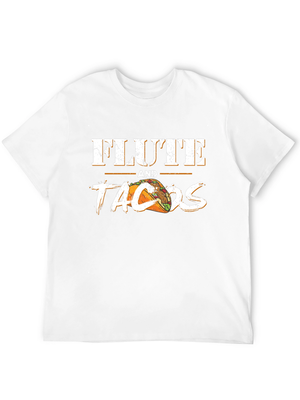 Flute and Tacos Black Graphic Tee