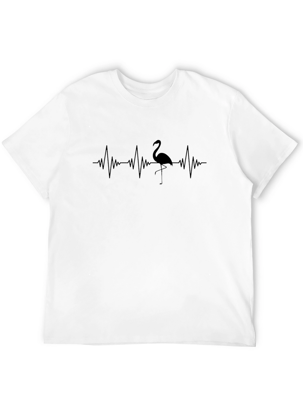 Flamingo Heartbeat Graphic T-Shirt