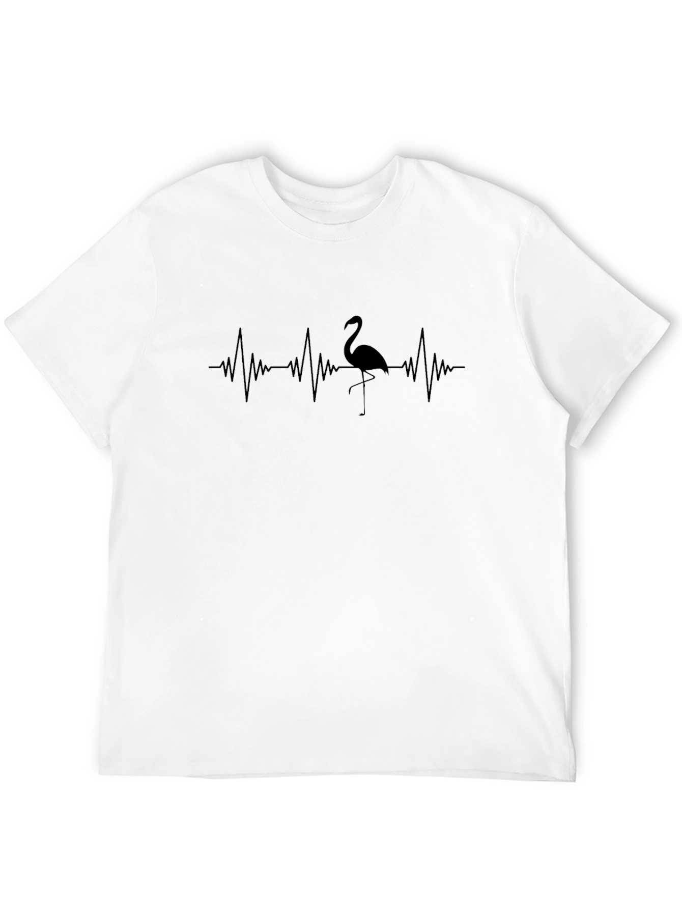 Flamingo Heartbeat Graphic T-Shirt