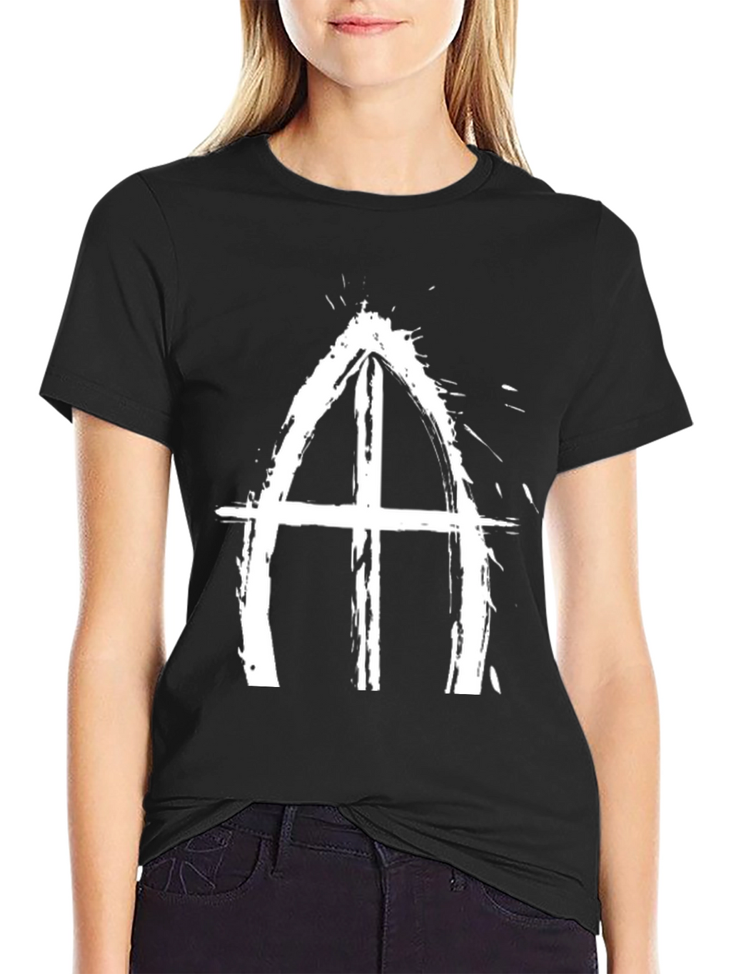 Grunge Symbol Black T-Shirt