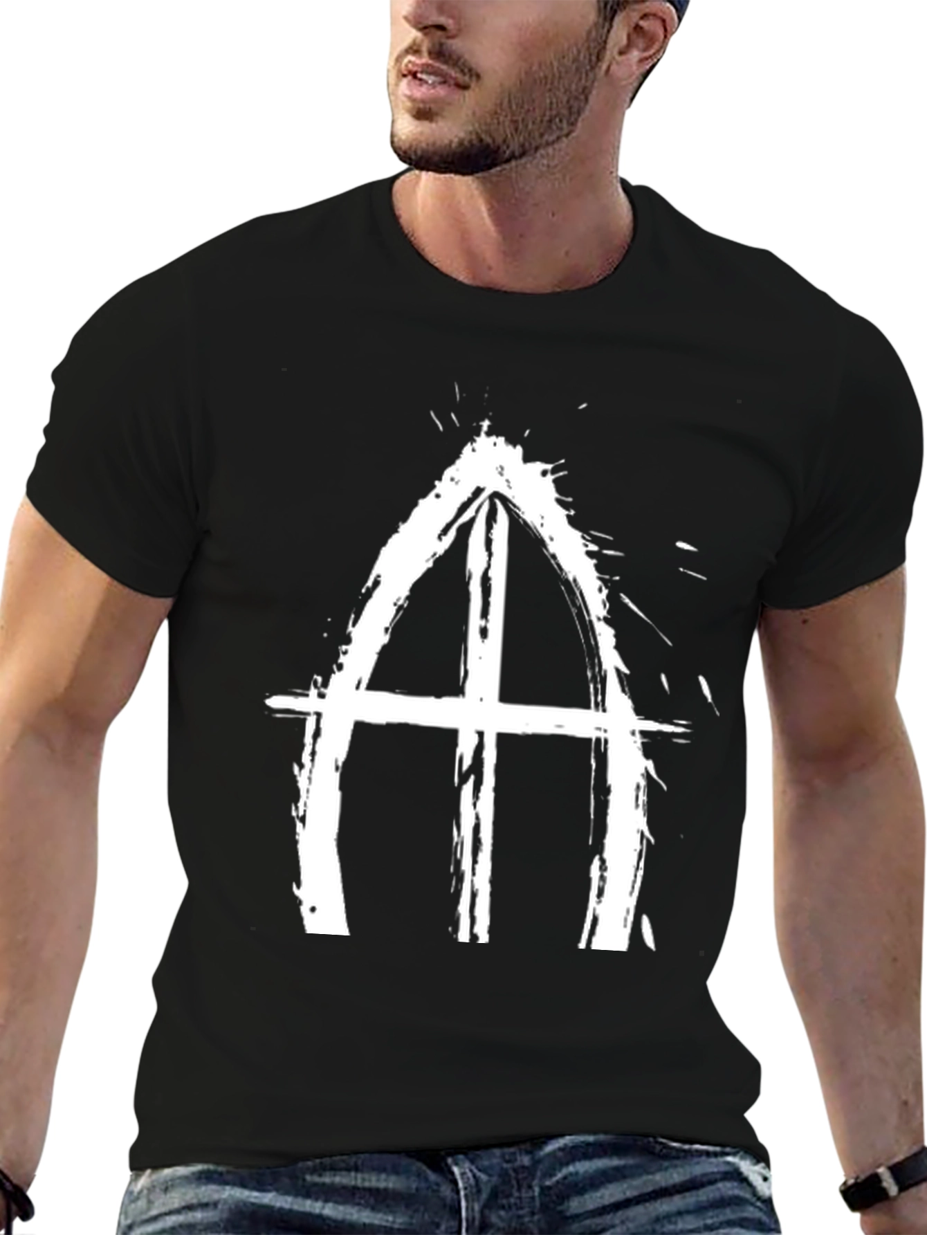 Grunge Symbol Black T-Shirt