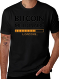 Bitcoin Millionaire Loading - Black T-Shirt